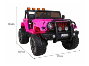 AUTO TERENOWE JEEP MONSTER Różowy